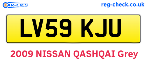 LV59KJU are the vehicle registration plates.
