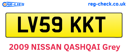 LV59KKT are the vehicle registration plates.