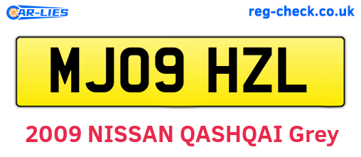 MJ09HZL are the vehicle registration plates.