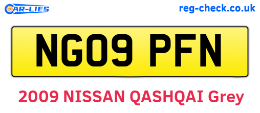NG09PFN are the vehicle registration plates.