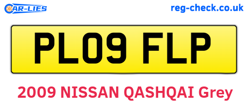 PL09FLP are the vehicle registration plates.