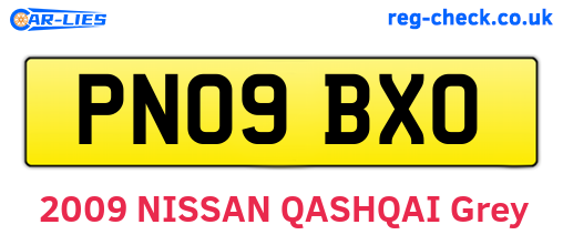 PN09BXO are the vehicle registration plates.