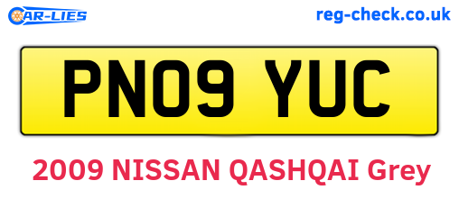 PN09YUC are the vehicle registration plates.