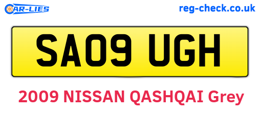 SA09UGH are the vehicle registration plates.