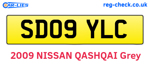 SD09YLC are the vehicle registration plates.