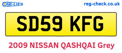 SD59KFG are the vehicle registration plates.