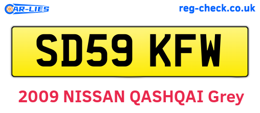 SD59KFW are the vehicle registration plates.