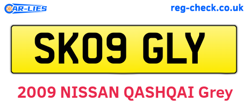 SK09GLY are the vehicle registration plates.