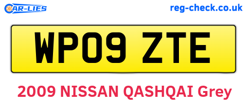WP09ZTE are the vehicle registration plates.