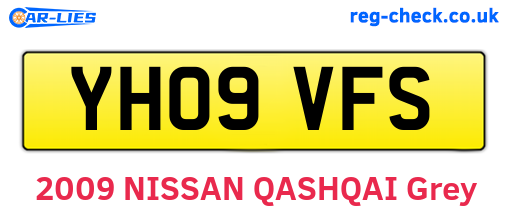 YH09VFS are the vehicle registration plates.