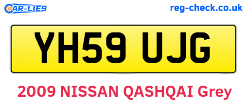 YH59UJG are the vehicle registration plates.