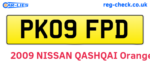 PK09FPD are the vehicle registration plates.