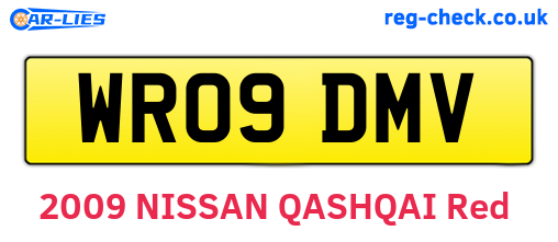 WR09DMV are the vehicle registration plates.