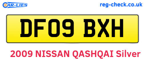 DF09BXH are the vehicle registration plates.