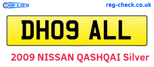 DH09ALL are the vehicle registration plates.