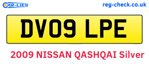 DV09LPE are the vehicle registration plates.