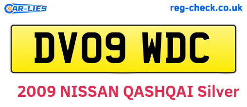 DV09WDC are the vehicle registration plates.