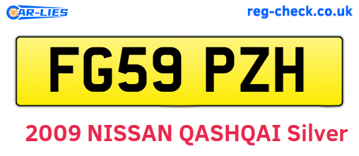FG59PZH are the vehicle registration plates.