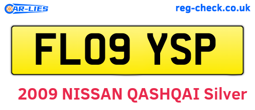 FL09YSP are the vehicle registration plates.
