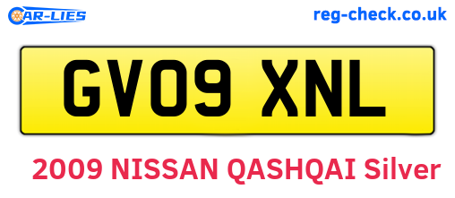 GV09XNL are the vehicle registration plates.