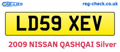 LD59XEV are the vehicle registration plates.