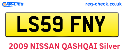 LS59FNY are the vehicle registration plates.