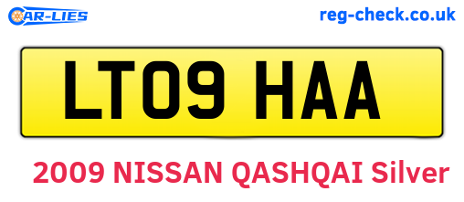 LT09HAA are the vehicle registration plates.