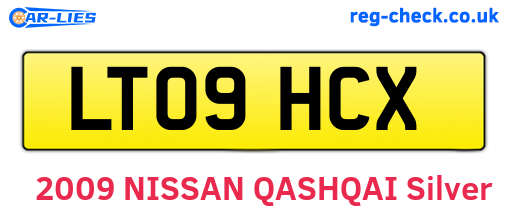 LT09HCX are the vehicle registration plates.