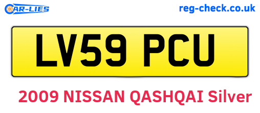 LV59PCU are the vehicle registration plates.