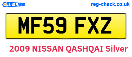 MF59FXZ are the vehicle registration plates.