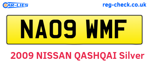 NA09WMF are the vehicle registration plates.