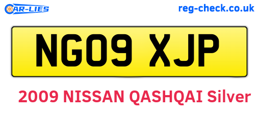 NG09XJP are the vehicle registration plates.