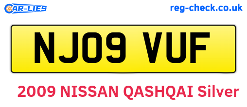 NJ09VUF are the vehicle registration plates.