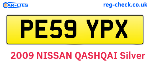 PE59YPX are the vehicle registration plates.