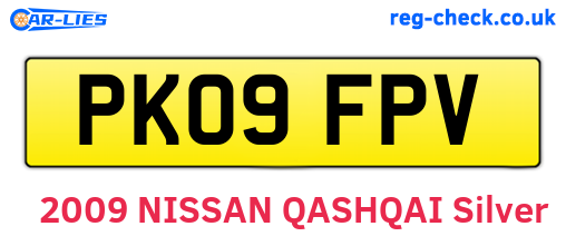 PK09FPV are the vehicle registration plates.