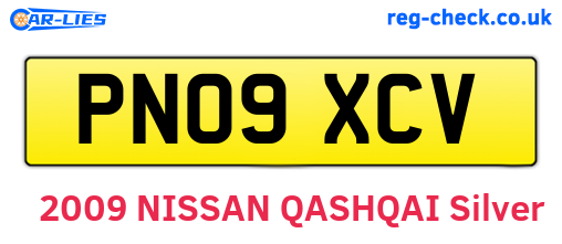 PN09XCV are the vehicle registration plates.