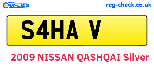 S4HAV are the vehicle registration plates.