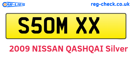 S50MXX are the vehicle registration plates.