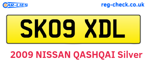 SK09XDL are the vehicle registration plates.