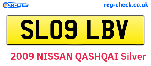 SL09LBV are the vehicle registration plates.