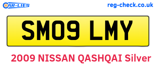 SM09LMY are the vehicle registration plates.