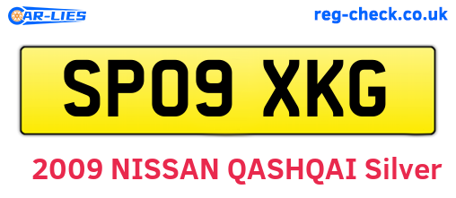 SP09XKG are the vehicle registration plates.