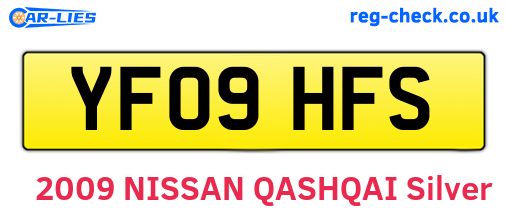 YF09HFS are the vehicle registration plates.