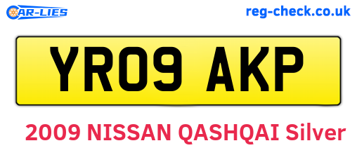 YR09AKP are the vehicle registration plates.