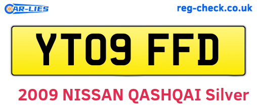 YT09FFD are the vehicle registration plates.
