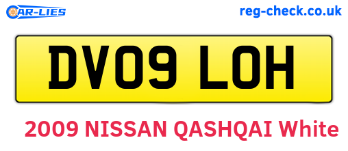 DV09LOH are the vehicle registration plates.