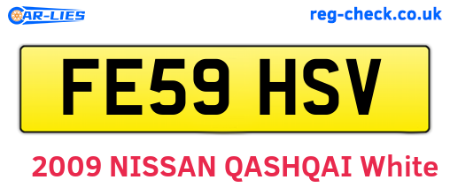 FE59HSV are the vehicle registration plates.