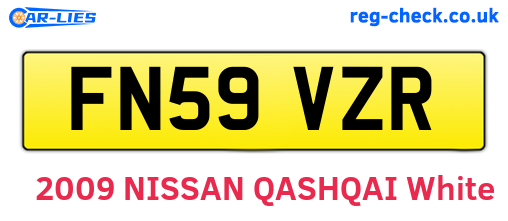 FN59VZR are the vehicle registration plates.
