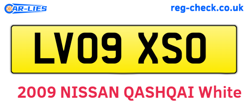 LV09XSO are the vehicle registration plates.