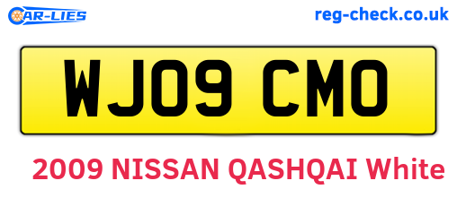 WJ09CMO are the vehicle registration plates.